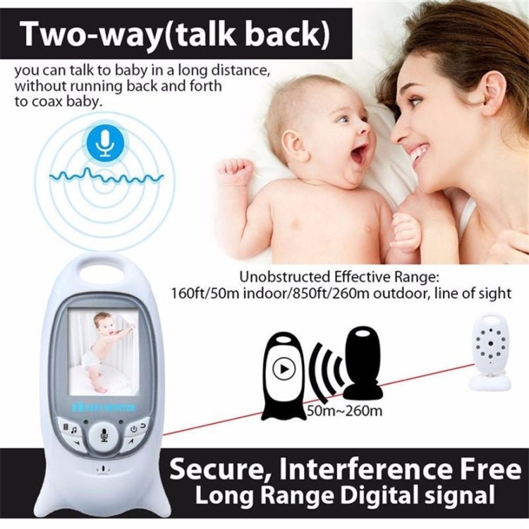 VB601 2.0 inch LCD Screen Hassle-Free Portable Baby Monitor, Support Two Way Talk Back, Night Vision, VB601 VB601 2.0 inch LCD Screen Hassle-Free Portable Baby Monitor, Support Two Way Talk Back, Night Vision, VB601